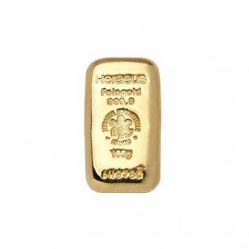 Heraeus Cast Gold Bar 100g (With Certificate) Special Promo /Loyalty Program (Call for Special Price)