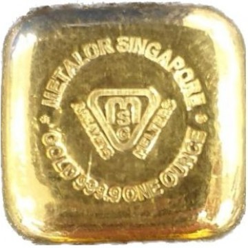 Metalor Cast Gold Bar - 1 ounce (31.1g)  With Certificate - BEST SELLER SPECIAL PROMO / LOYALTY PROGRAM  (Call for Special Price)