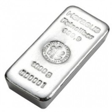 Heraeus Silver Cast Bar 1kg (With Certificate) SPECIAL PROMO / LOYALTY PROGRAM (Call For Special Price)
