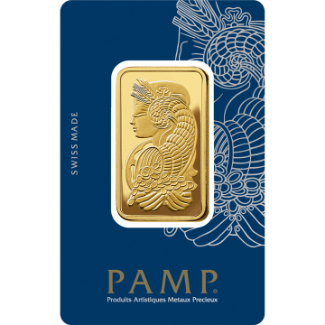 Pamp Suisse 1oz Gold Minted Bar (With Certificate)