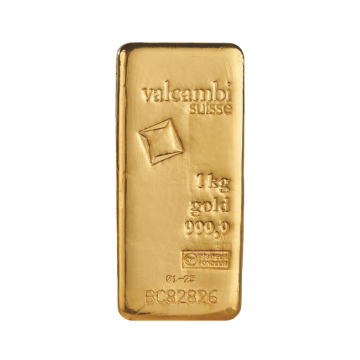 Valcambi Suisse 1kg Gold cast bar (Switzerland) (With Certificate) - SPECIAL PROMO (Call for Special Price)